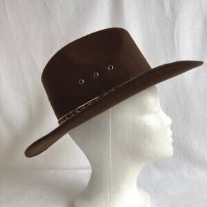 Western Express Faux Felt Made in Mexico Cowboy Hat Brown Size Kids/Women